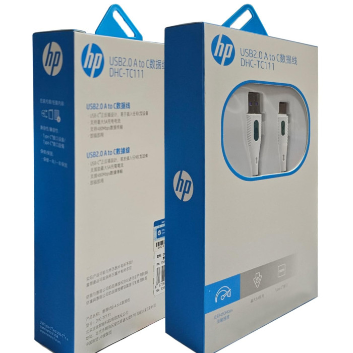 Дата кабель USB 2.0 AM to USB-C 2.0m 3A HP (HP_DHC-TC111-2M)