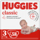 Підгузок Huggies Classic 3 (4-9 кг) Jumbo 58 шт (5029053543109)