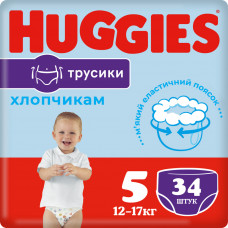 Підгузок Huggies Pants 5 Jumbo (12-17 кг) для хлопчиків 34 шт (5029053564289)