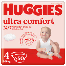 Підгузок Huggies Ultra Comfort 4 (7-18 кг) Jumbo для хлопчиків 50 шт (5029053567587)