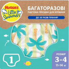 Підгузок Huggies Little Swimmers Розмір 3-4 багаторазові для плавання 1 шт (5029053583051)