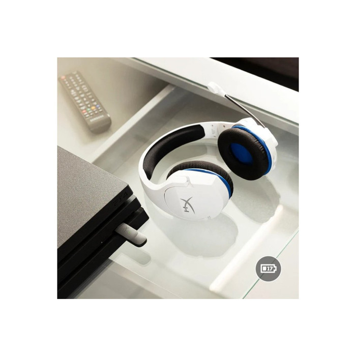 Навушники HyperX Cloud Stinger Core Wireless PS4/PS5 White/Blue (4P5J1AA)