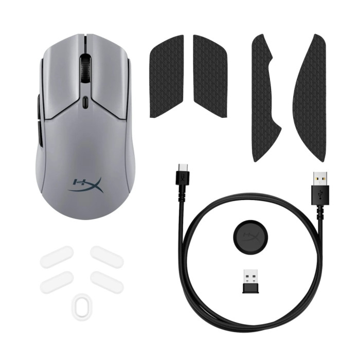 Мишка HyperX Haste 2 Pro Wireless/Bluetooth/USB Gray (A1KY5AA)