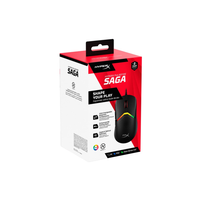 Мишка HyperX Pulsefire Saga USB Black (A2PB3AA)