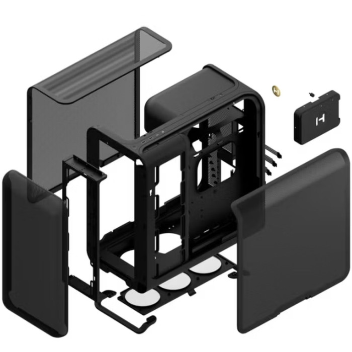 Корпус для ПК Hyte X50 AIR PITCH BLACK (CS-HYTE-X50A-BB)