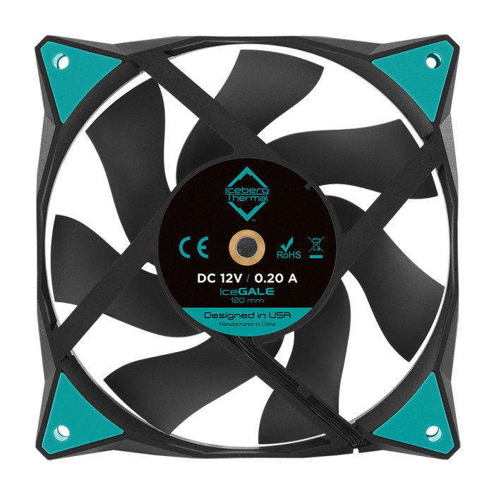 Кулер до корпусу Iceberg Group IceGALE 120mm Black (ICEGALE12-C0A)
