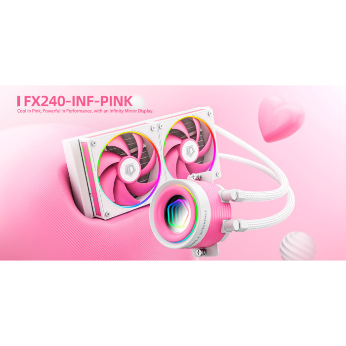 Система рідинного охолодження ID-Cooling FX240 INF Pink (FX240 INF PINK)