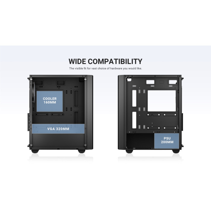 Корпус для ПК ID-Cooling WARE 300 ARGB