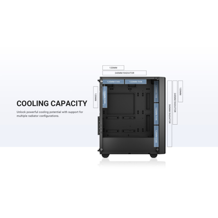 Корпус для ПК ID-Cooling WARE 300 ARGB