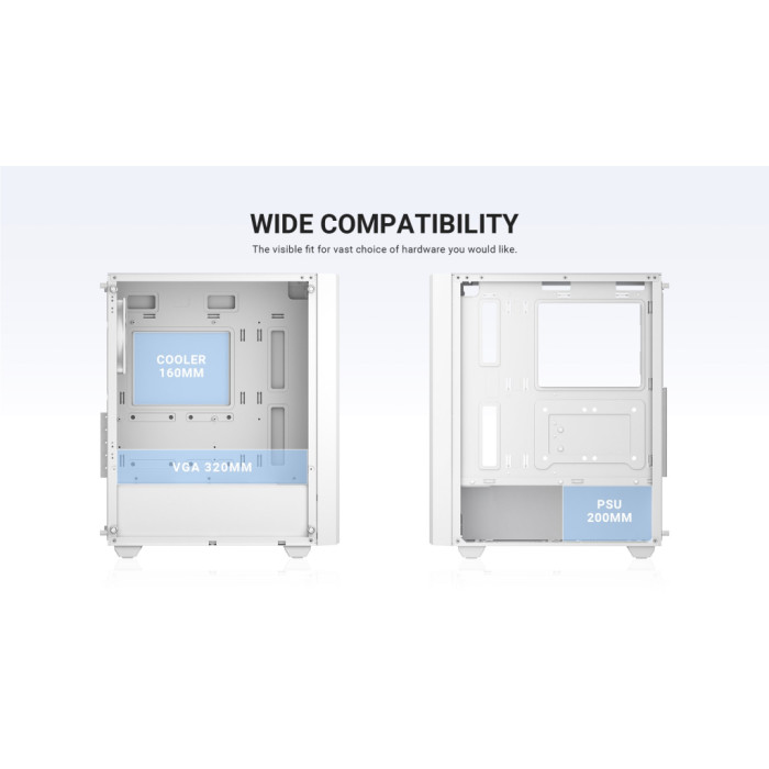 Корпус для ПК ID-Cooling WARE 300 ARGB WH