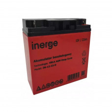 Батарея до ДБЖ Inerge AGM 12V-22Ah Deep Cycle (IN-12-22-D)