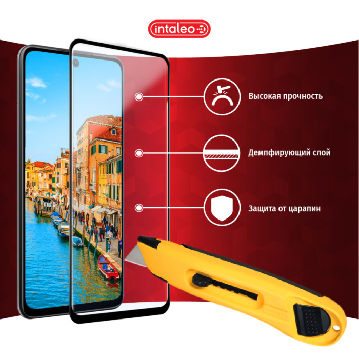 Скло захисне Intaleo Full Glue Xiaomi Redmi 10 Black (1283126517389)