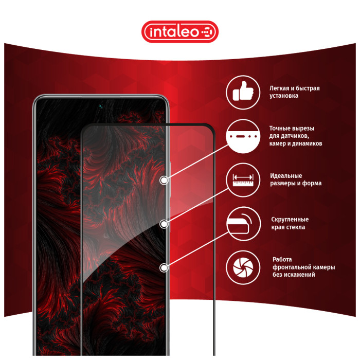 Скло захисне Intaleo Full Glue Xiaomi Mi 11T Pro Black (1283126518775)