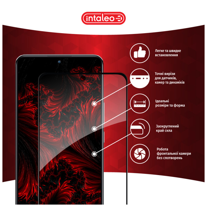 Скло захисне Intaleo Full Glue Xiaomi 12T/12T Pro Black (1283126546433)