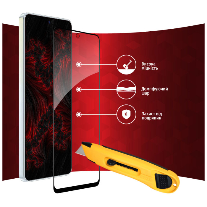 Скло захисне Intaleo Full Glue Tecno Camon 19/19 Pro (1283126547270)