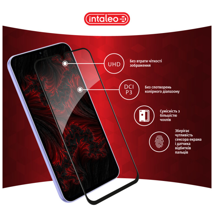 Скло захисне Intaleo Full Glue Samsung A34 5G Black (1283126559839)
