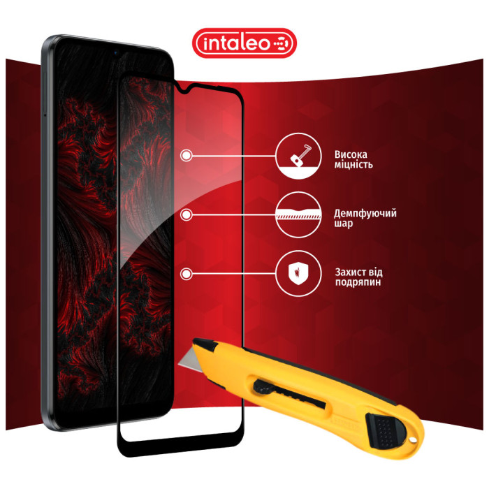 Скло захисне Intaleo Full Glue MOTO E13 Black (1283126573651)