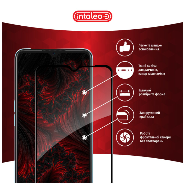 Скло захисне Intaleo Full Glue Oppo A57S Black (1283126576737)