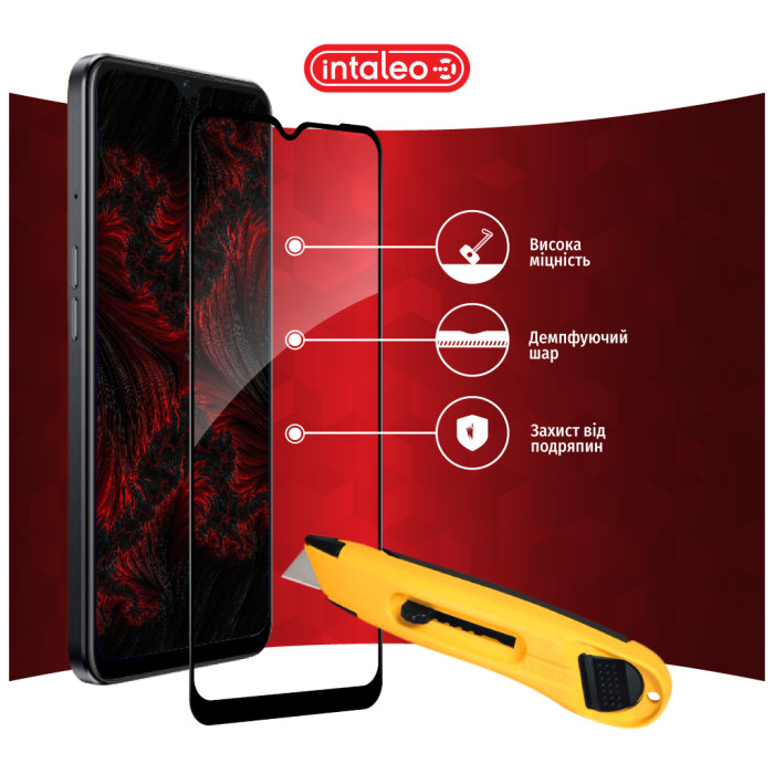 Скло захисне Intaleo Full Glue Oppo A77S Black (1283126576805)