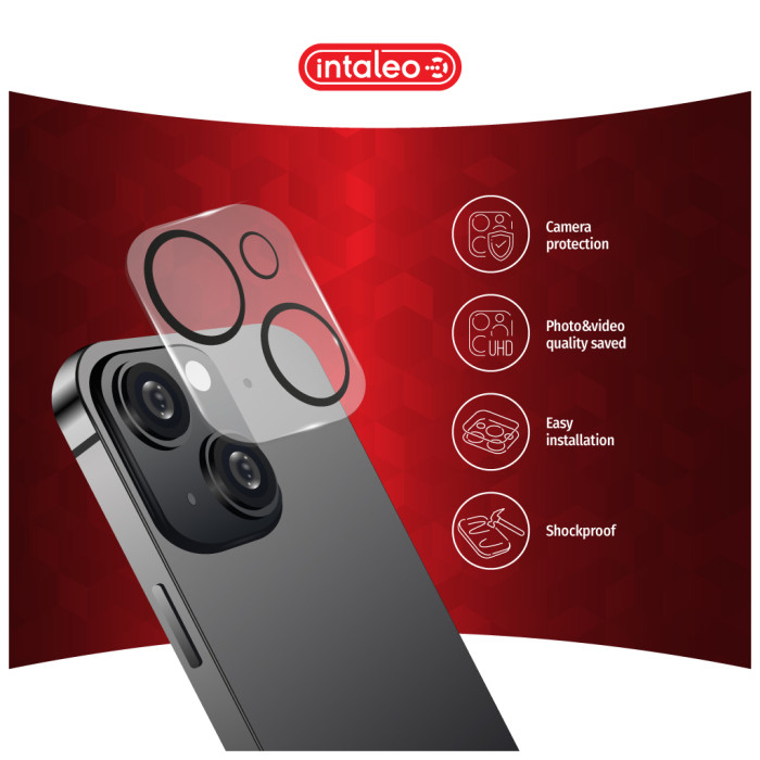 Скло захисне Intaleo Camera Lens Apple Iphone 14/14 Plus Black (1283126576843)