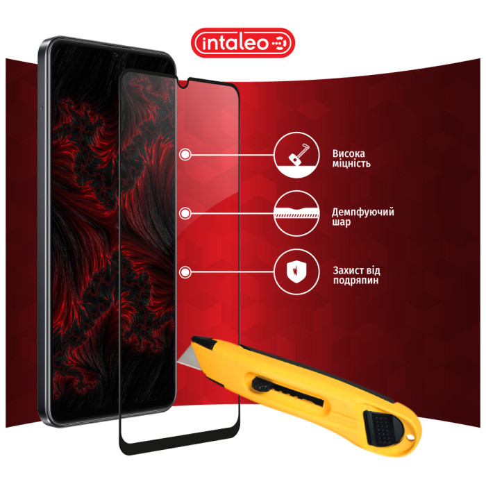 Скло захисне Intaleo Full Glue RealMe C53 Black (1283126577833)