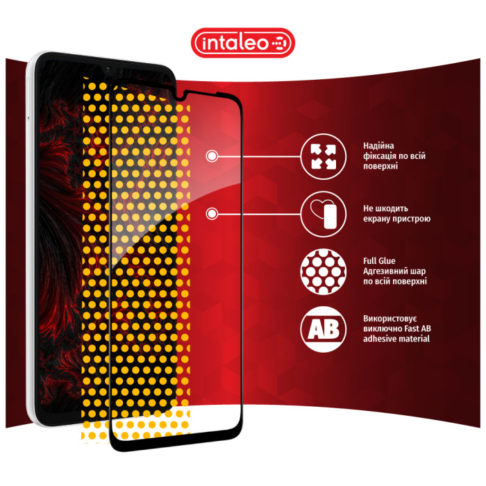 Скло захисне Intaleo Full Glue Samsung A05 Black (1283126578328)