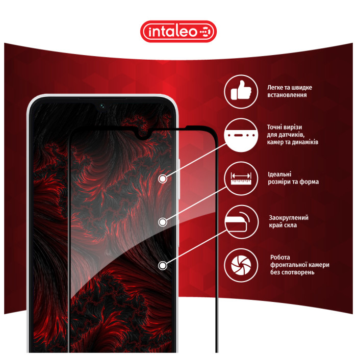 Скло захисне Intaleo Full Glue Samsung A05S Black (1283126582011)
