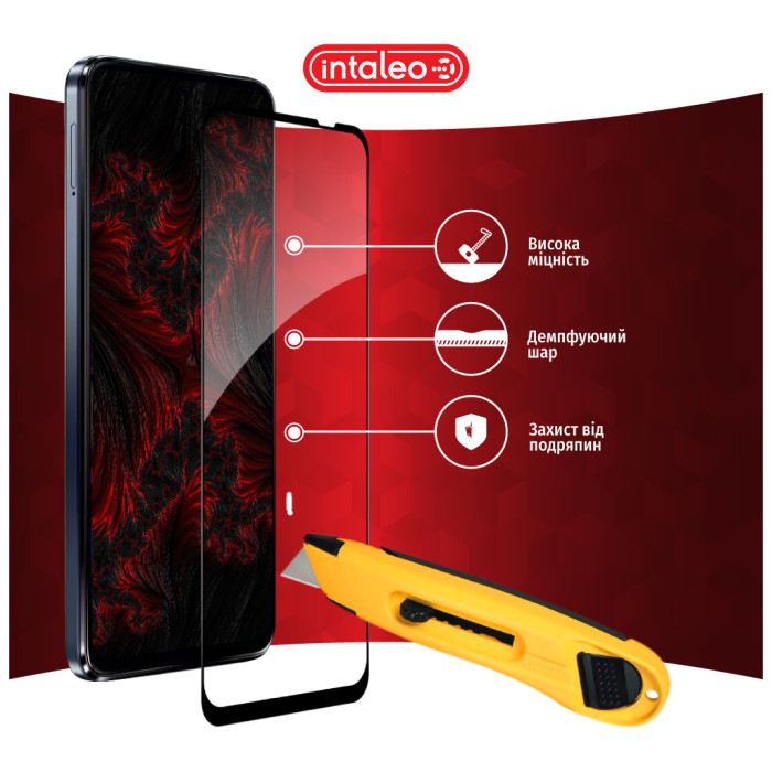 Скло захисне Intaleo Full Glue Moto G54 Black (1283126582431)