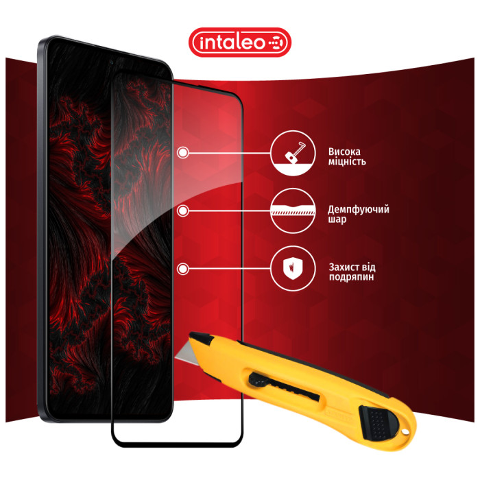 Скло захисне Intaleo Full Glue Xiaomi 13T Pro Black (1283126582622)