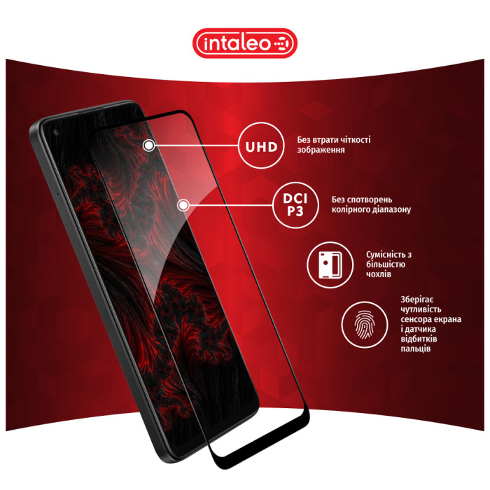 Скло захисне Intaleo Full Glue Oppo A78 Black (1283126582912)