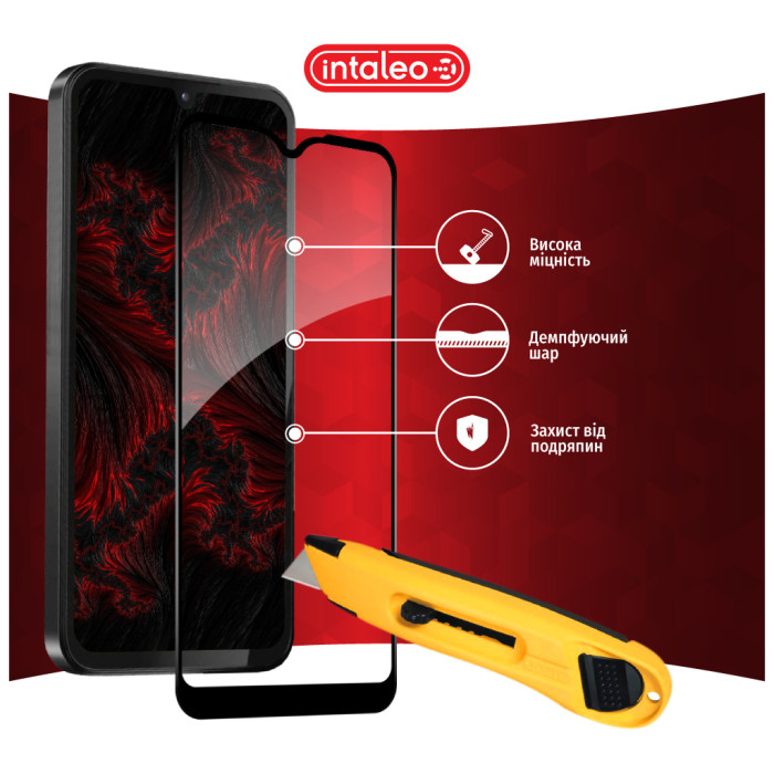 Скло захисне Intaleo Full Glue Samsung A15 Black (1283126583063)