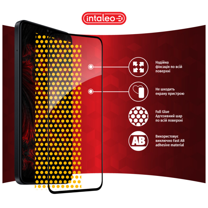 Скло захисне Intaleo Full Glue Samsung A55 Black (1283126588860)