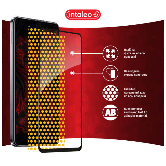 Скло захисне Intaleo Full Glue Infinix Hot 40i Black (1283126588945)