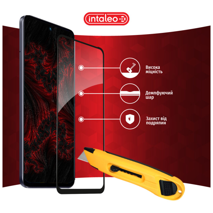 Скло захисне Intaleo Full Glue Infinix Hot 30 Play Black (1283126589560)