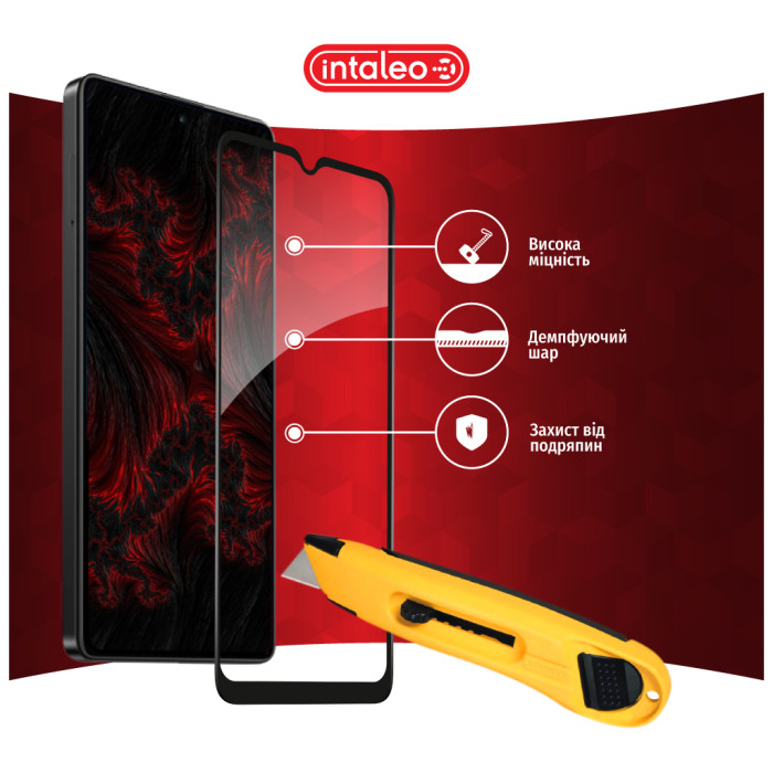 Скло захисне Intaleo Full Glue Xiaomi Poco C50 Black (1283126589683)