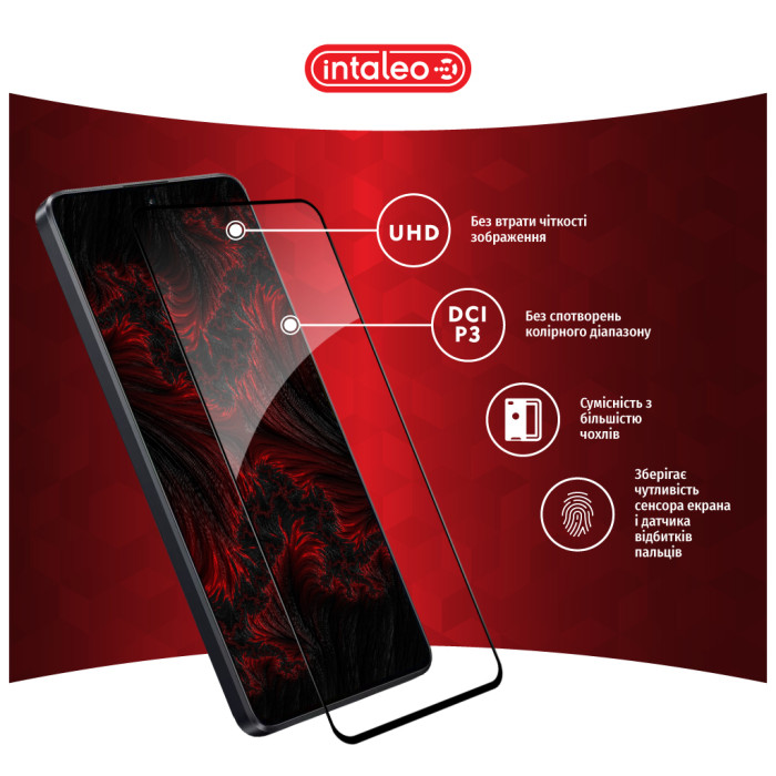 Скло захисне Intaleo Full Glue Xiaomi Poco M6 Pro Black (1283126589744)
