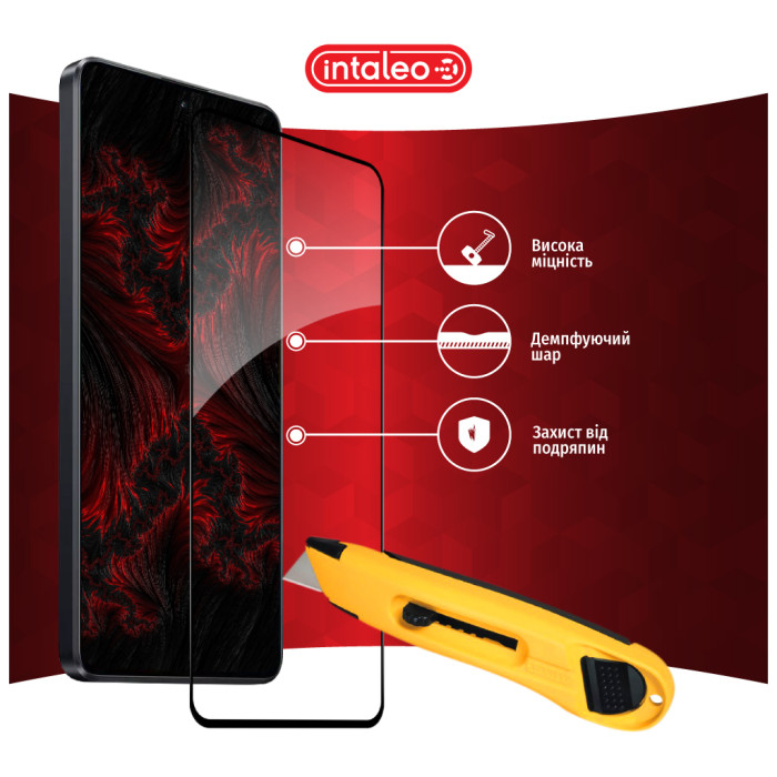 Скло захисне Intaleo Full Glue Xiaomi Poco M6 Pro Black (1283126589744)