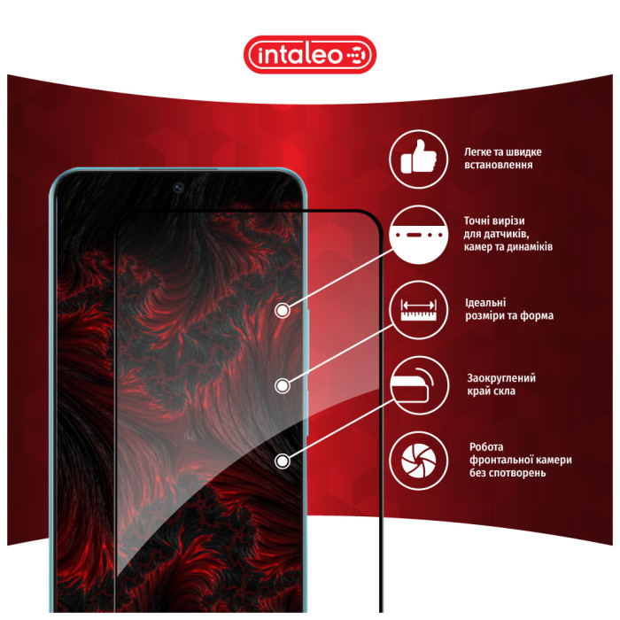 Скло захисне Intaleo Full Glue Honor X8A Black (1283126591174)