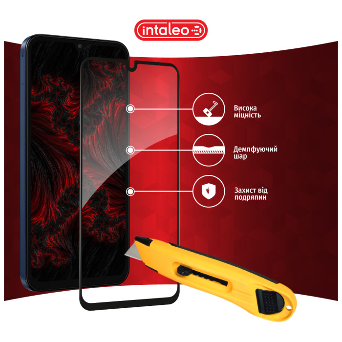 Скло захисне Intaleo Full Glue Samsung M15 Black (1283126591679)