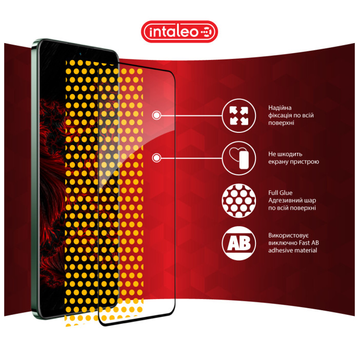 Скло захисне Intaleo Full Glue Realme 12+ Black (1283126592485)