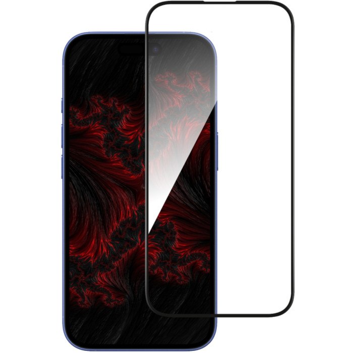Скло захисне Intaleo Full Glue Apple iPhone 16 Plus Black (1283126593796)