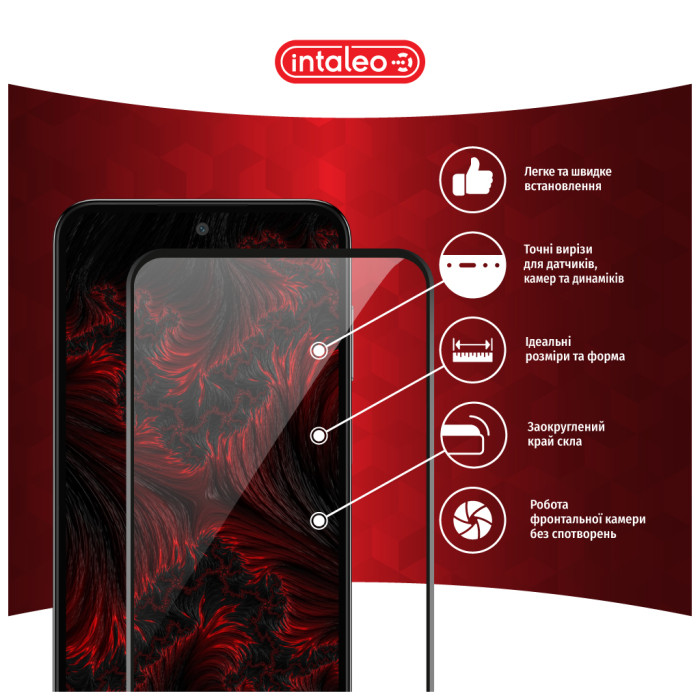 Скло захисне Intaleo Full Glue Samsung M35 Black (1283126593864)