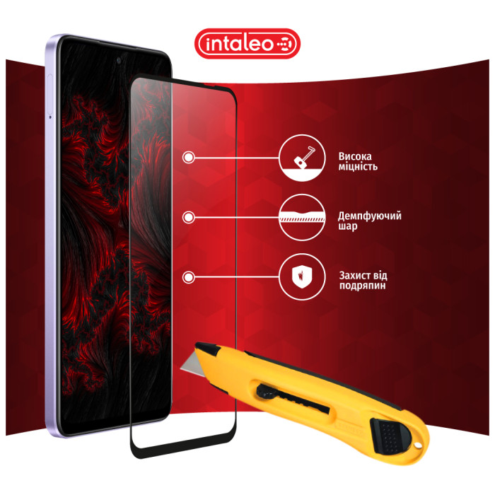 Скло захисне Intaleo Full Glue Oppo A80 Black (1283126598777)