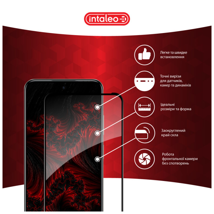 Скло захисне Intaleo Full Glue Infinix Hot 50i Black (1283126607332)