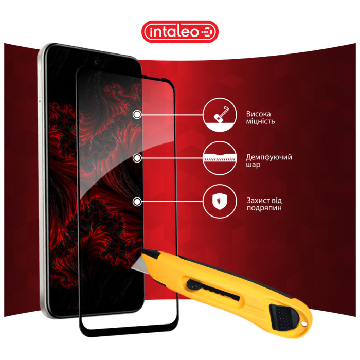 Скло захисне Intaleo Full Glue Infinix Hot 50i Black (1283126607332)