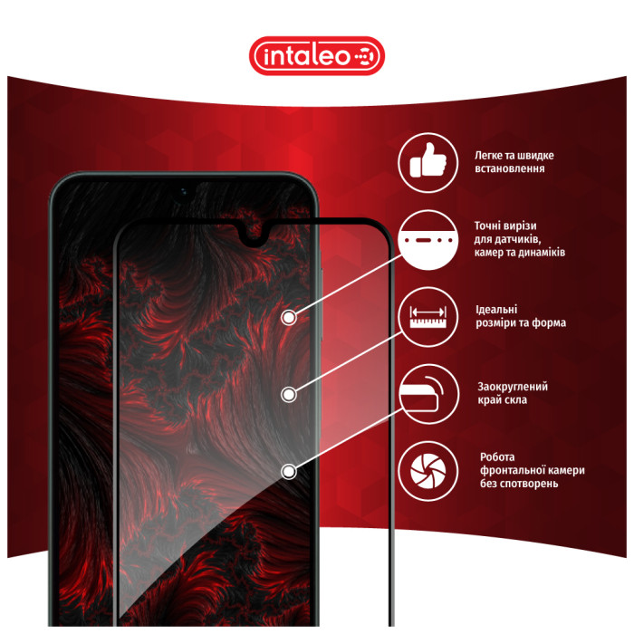 Скло захисне Intaleo Full Glue Samsung A26 Black (1283126608063)