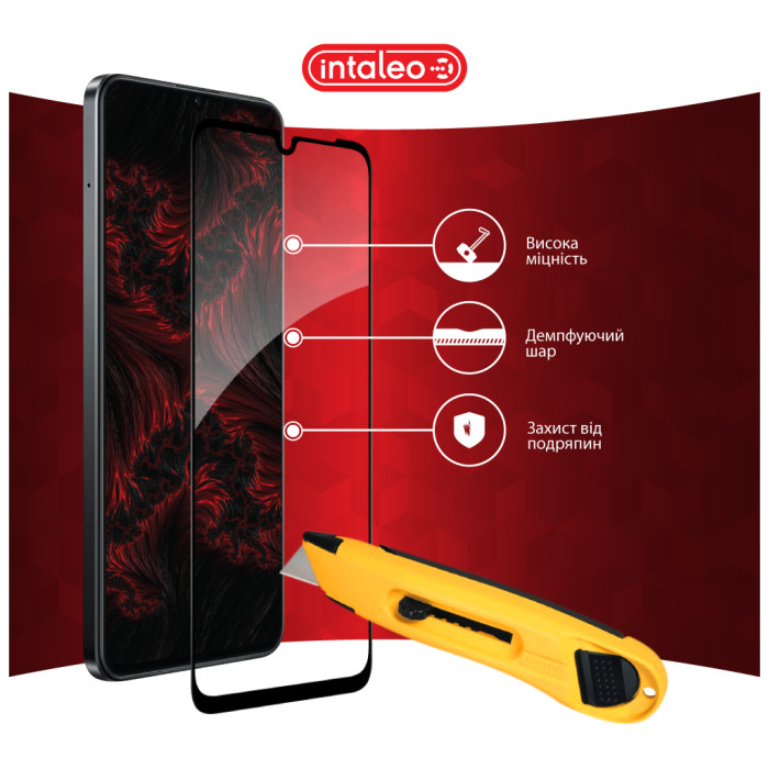 Скло захисне Intaleo Full Glue Realme Note 60X Black (1283126609053)