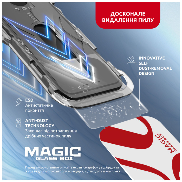 Скло захисне Intaleo MagicBox Apple iPhone 15 PRO (4820266742850)