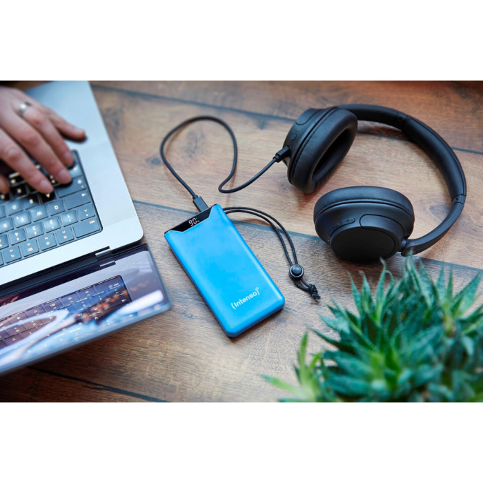 Батарея універсальна Intenso F10000 10000mAh QC/3.0 blue (7332035)
