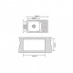 Мийка кухонна Interline VEGA SLIM microdecor